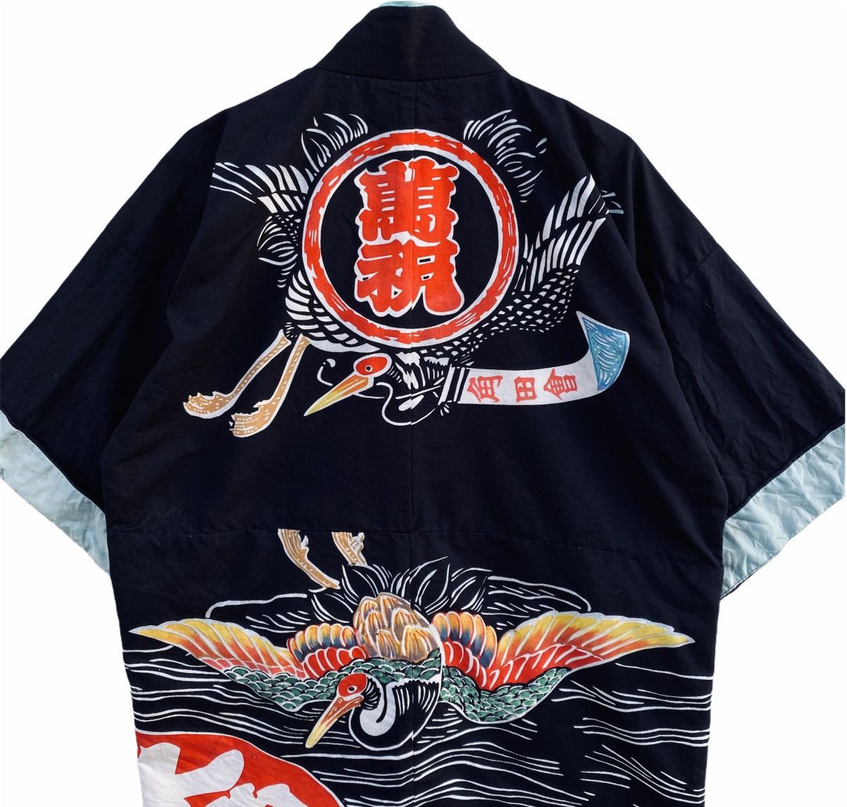 Vintage Vintage Custom Hitoe Sanjuro Hanten Sea Native Kimono Japan Size US L / EU 52-54 / 3 - 3 Thumbnail
