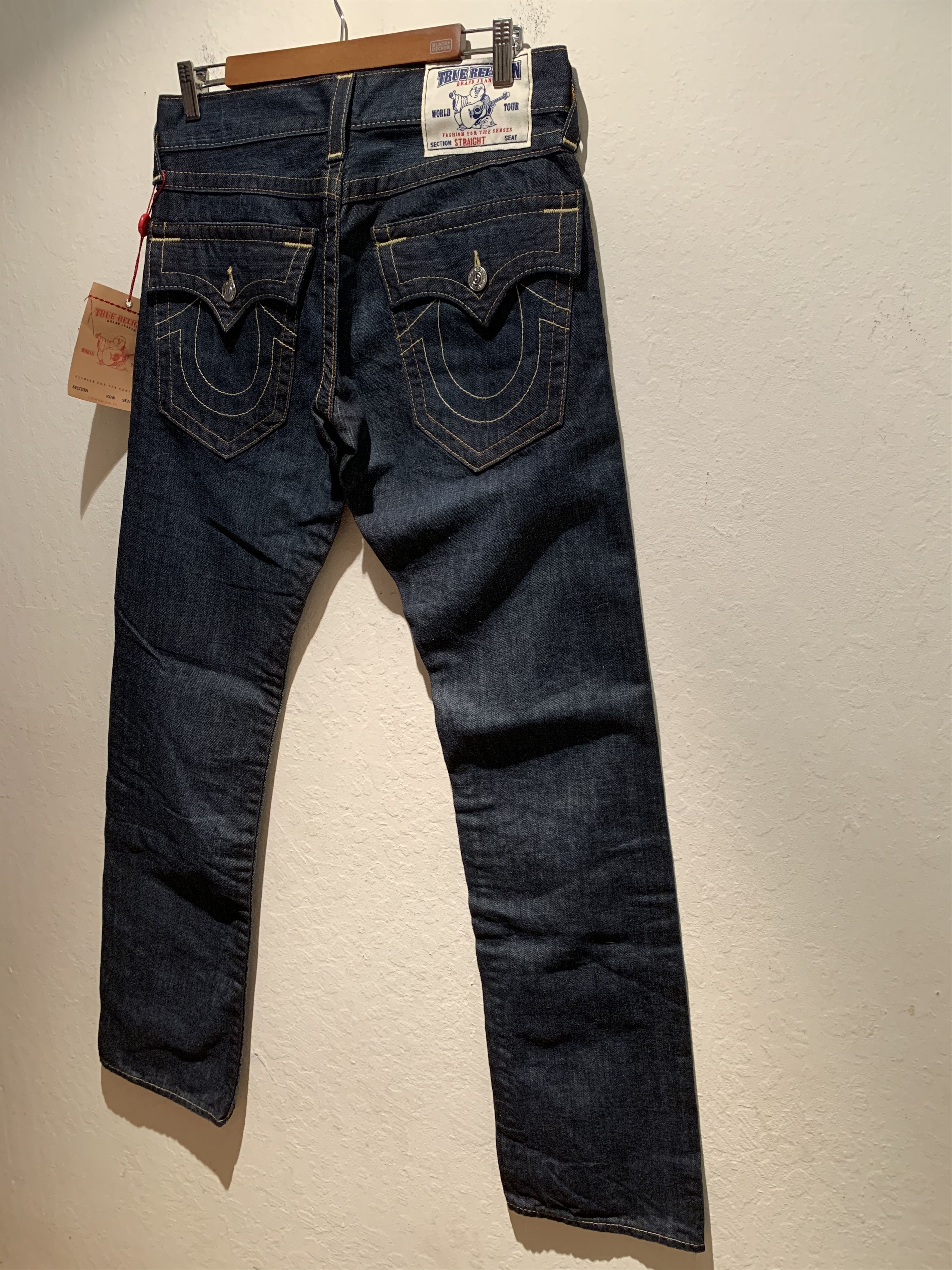 Designer × True Religion × Vintage *RARE* Vintage True Religion Horseshoe Pocket Denim Jeans Size US 32 / EU 48 - 3 Thumbnail