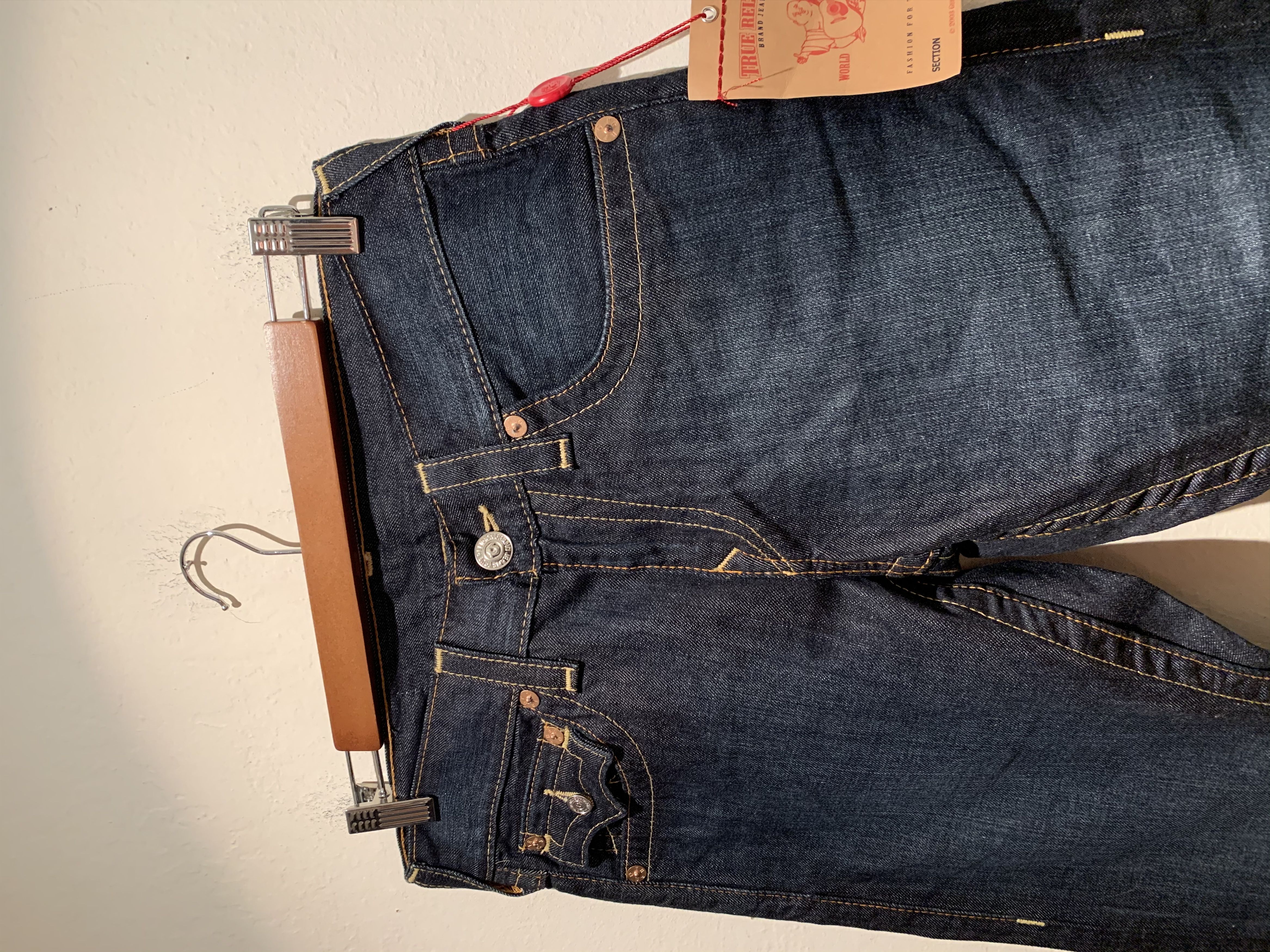 Designer × True Religion × Vintage *RARE* Vintage True Religion Horseshoe Pocket Denim Jeans Size US 32 / EU 48 - 2 Thumbnail