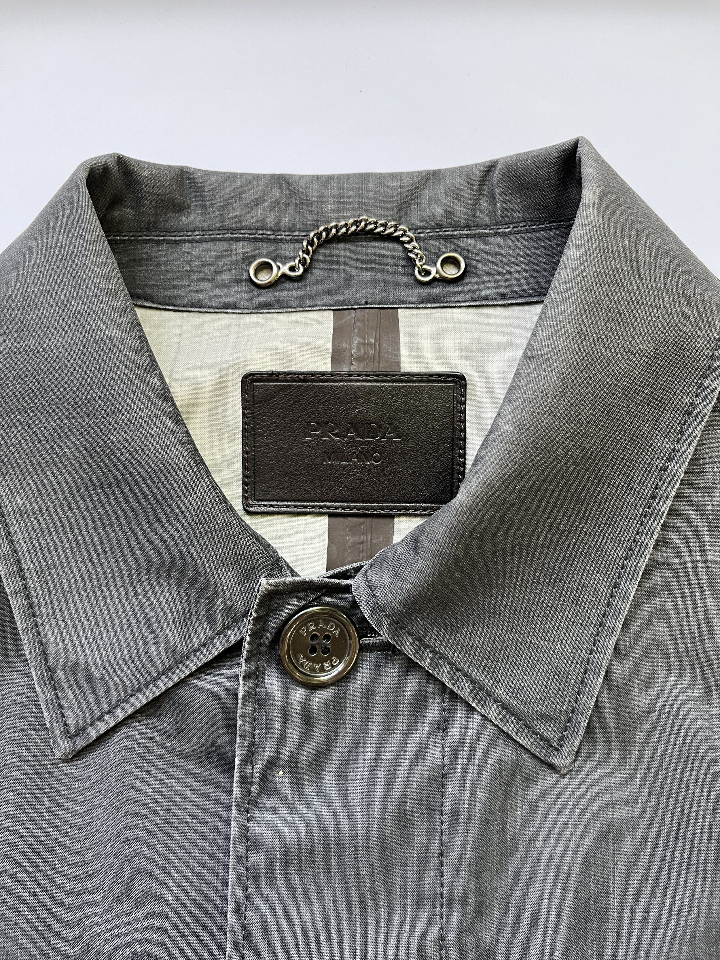 Prada ⚡️QUICK SALE⚡️2010 Prada Dark Grey Raincoat Overcoat Size US M / EU 48-50 / 2 - 3 Thumbnail