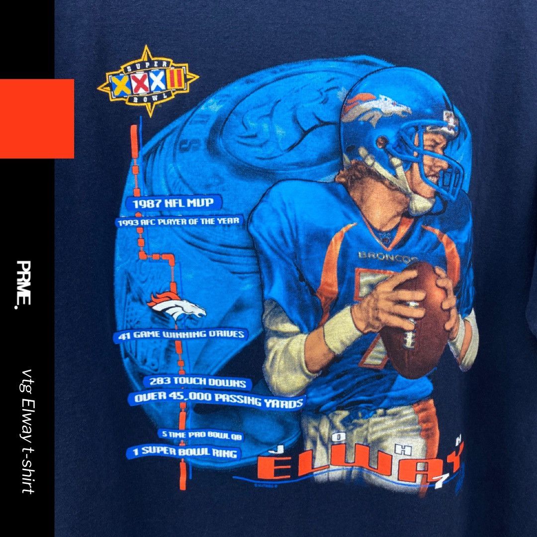Lee vintage 90s 1998 LEE SPORT ELWAY NFL Denver Broncos t-shirt Size US XL / EU 56 / 4 - 3 Thumbnail