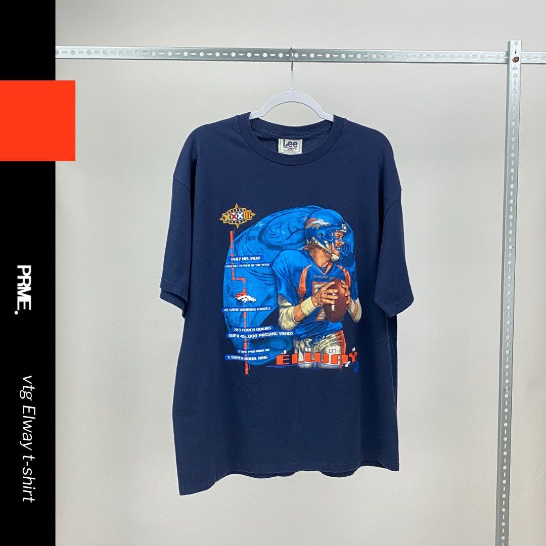 Lee vintage 90s 1998 LEE SPORT ELWAY NFL Denver Broncos t-shirt Size US XL / EU 56 / 4 - 2 Thumbnail