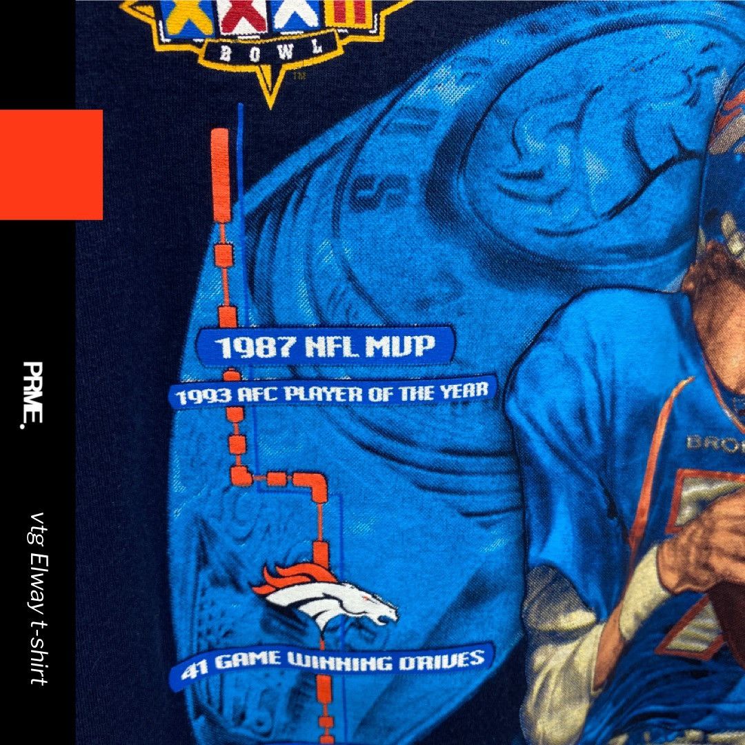 Lee vintage 90s 1998 LEE SPORT ELWAY NFL Denver Broncos t-shirt Size US XL / EU 56 / 4 - 5 Thumbnail
