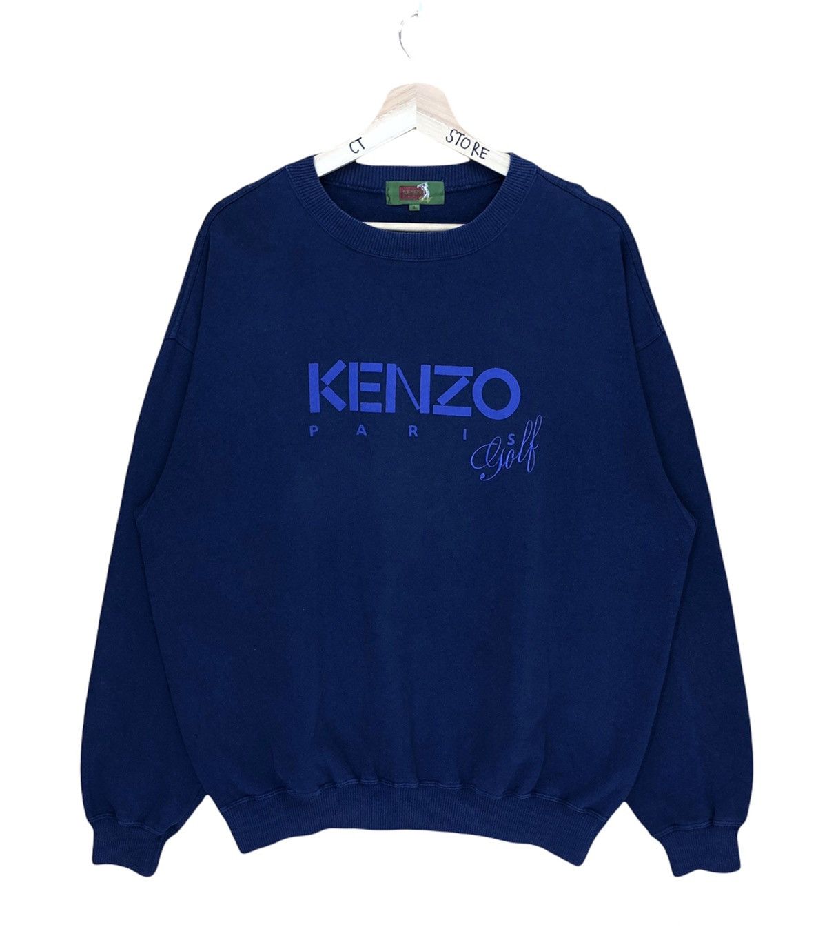 Vintage Kenzo Paris Golf Spellout Crewneck Sweatshirt