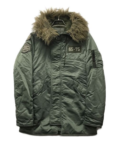 hysteric glamour n-3b military hooded flight jacket olive