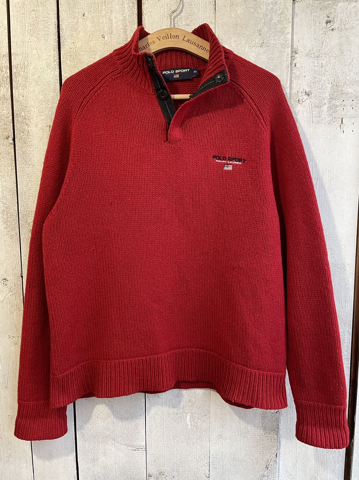 Polo Ralph Lauren × Vintage Rare Vintage POLO SPORT Ralph Lauren Wool American Sweater Size US L / EU 52-54 / 3 - 2 Thumbnail
