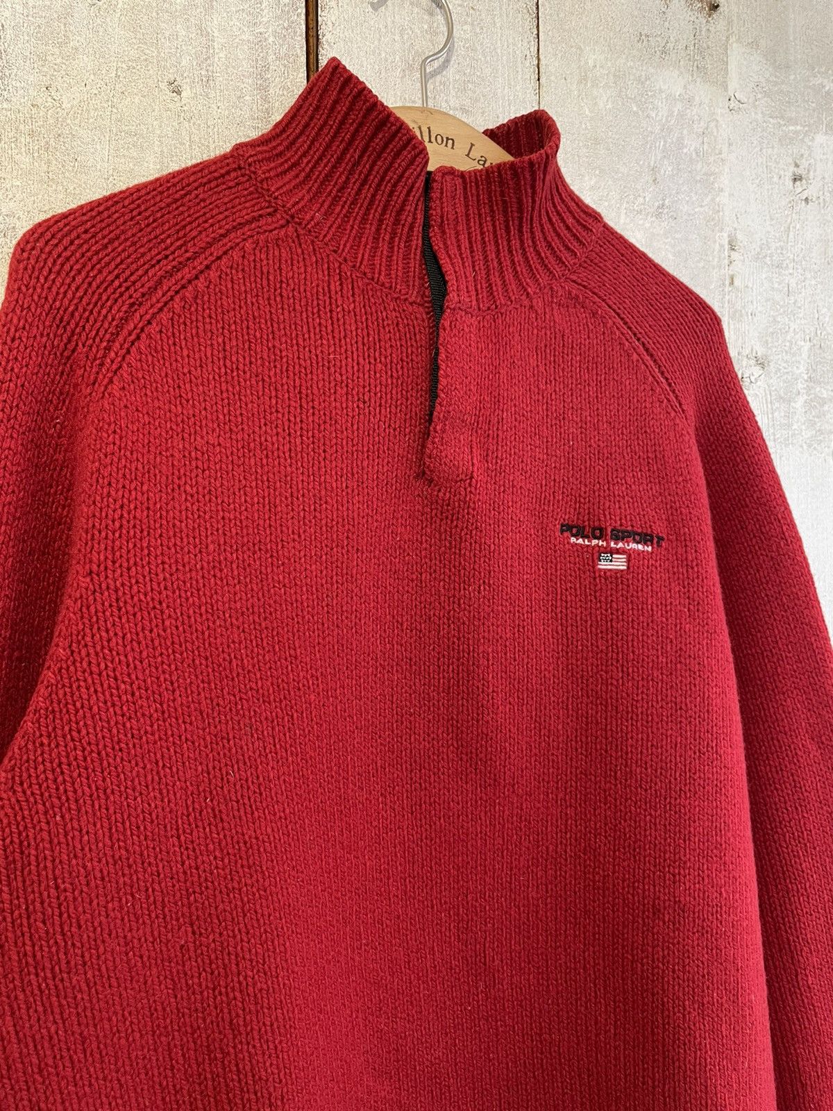 Polo Ralph Lauren × Vintage Rare Vintage POLO SPORT Ralph Lauren Wool American Sweater Size US L / EU 52-54 / 3 - 4 Thumbnail