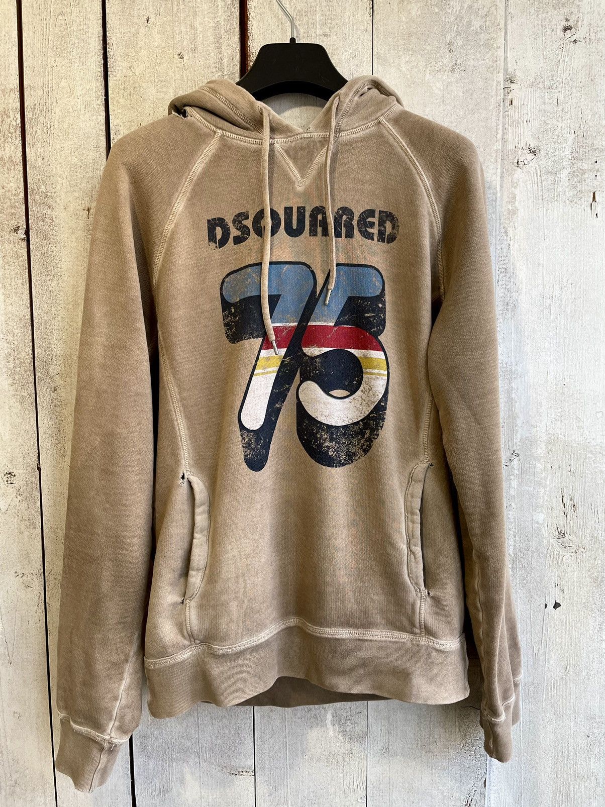 Dsquared2 Dsquared 2 Y2k Logo Trashed Style Hoodie Made in Italy Size US M / EU 48-50 / 2 - 3 Thumbnail