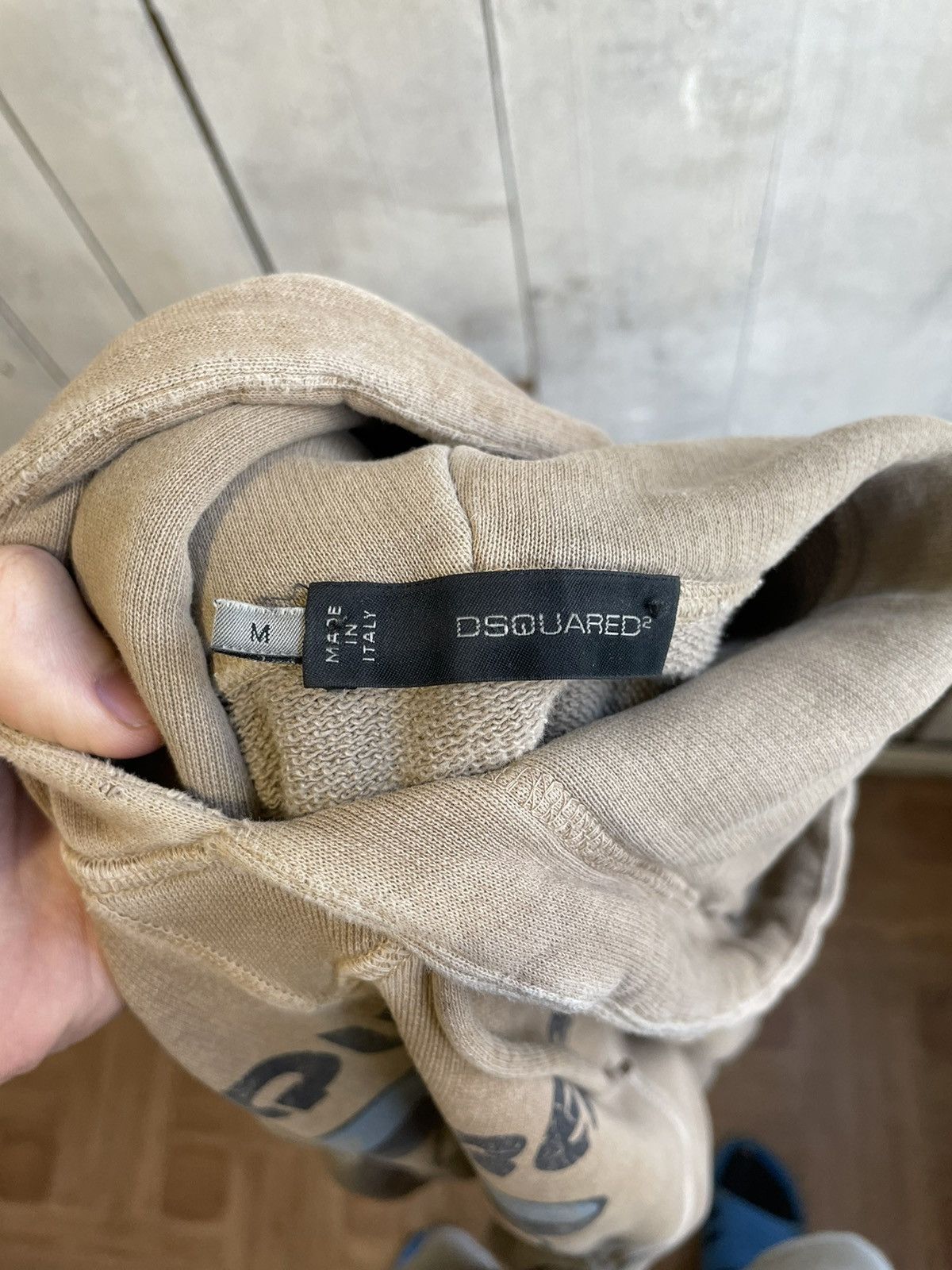 Dsquared2 Dsquared 2 Y2k Logo Trashed Style Hoodie Made in Italy Size US M / EU 48-50 / 2 - 9 Thumbnail