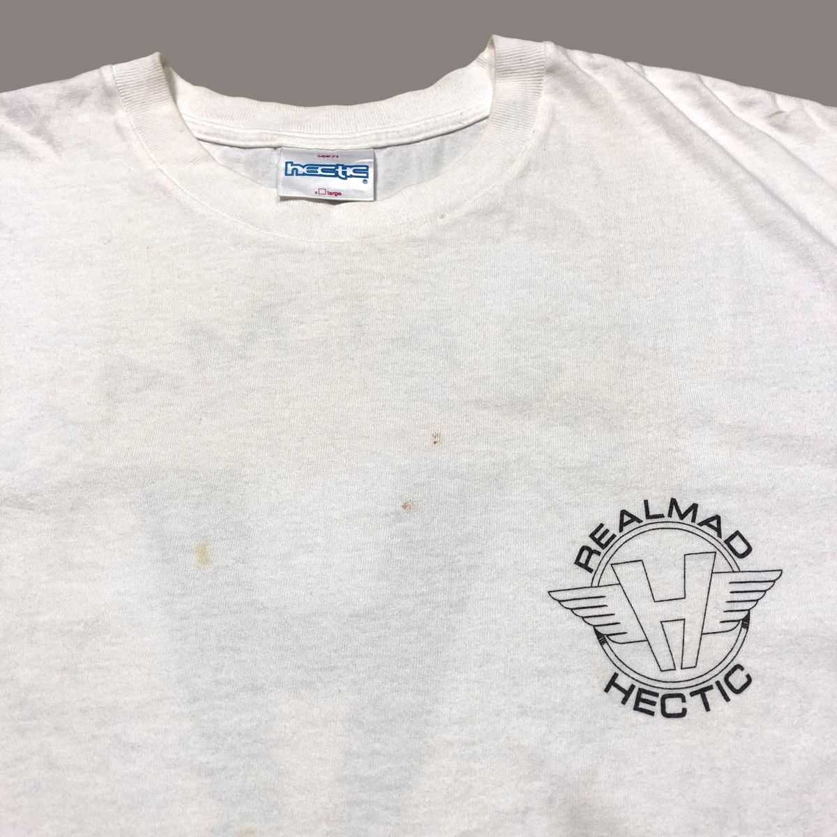 Hiroshi Fujiwara × Japanese Brand × MasterPiece Vtg Real MadHectic OG Japanese Streetwear Tshirt Size US L / EU 52-54 / 3 - 5 Thumbnail