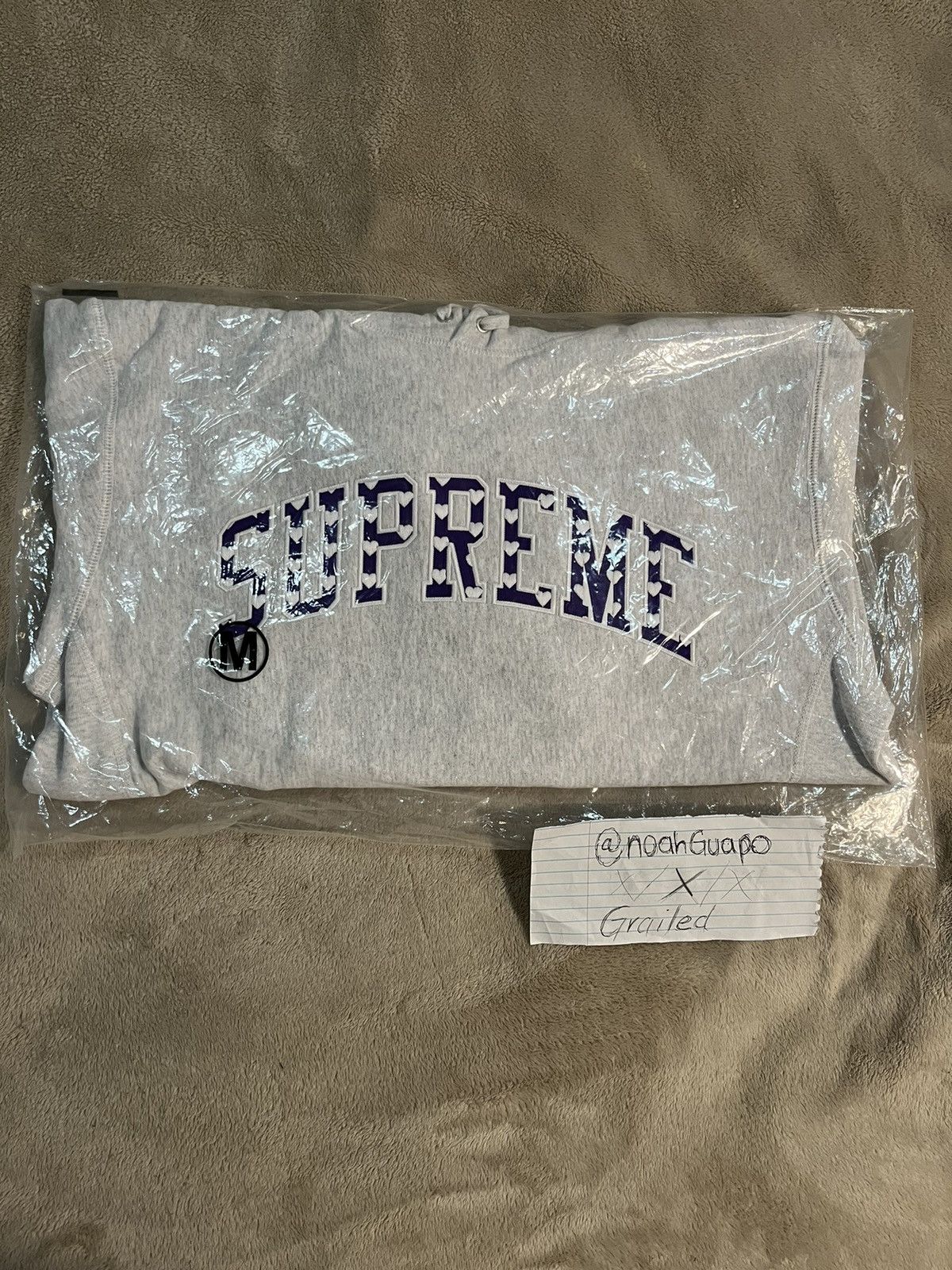 Supreme StarsArcHoodedSweatshirtAsh Grey