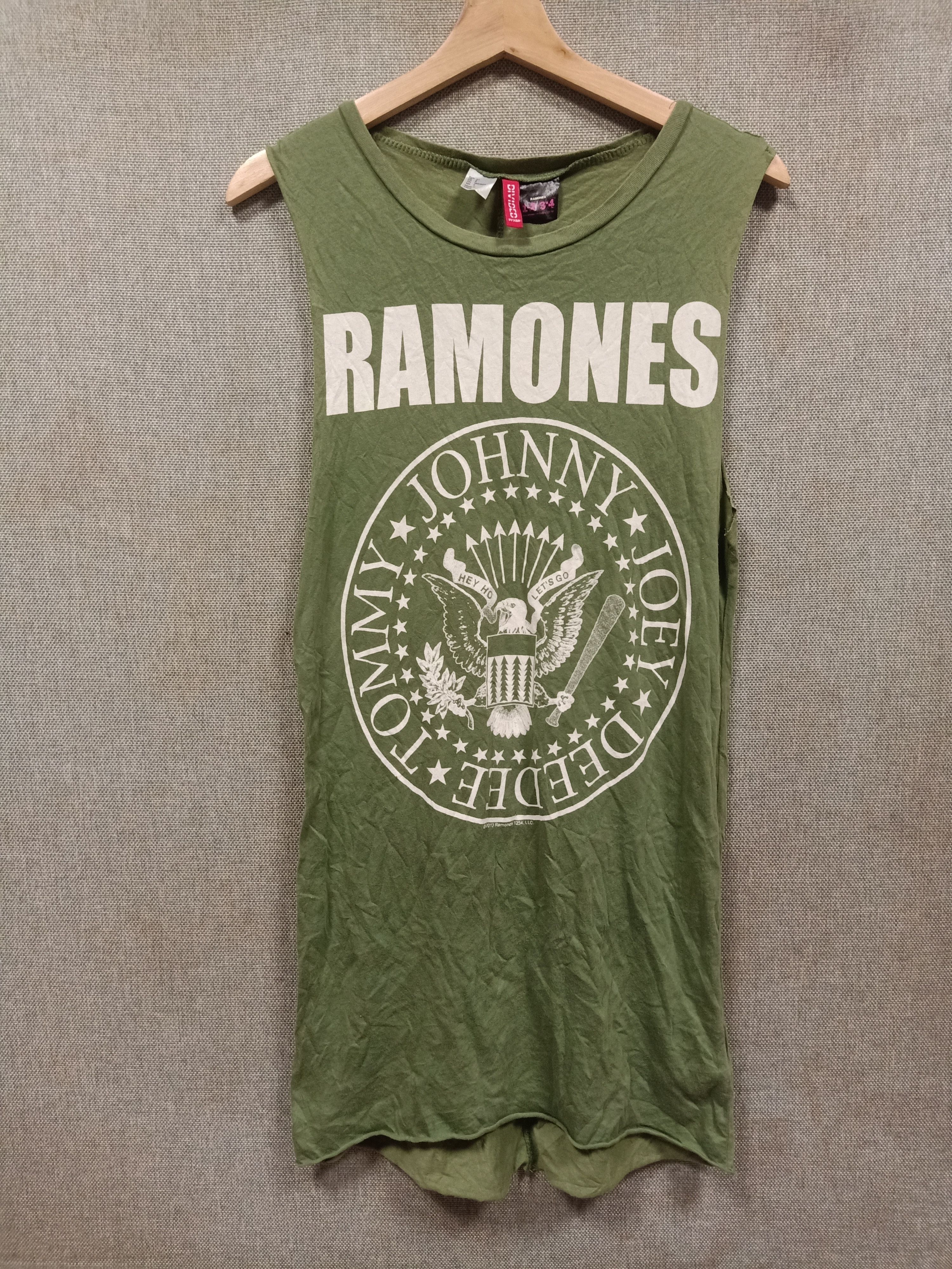 t shirt sleeveless band ramones