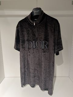 Dior Dior Velvet Polo Shirt Grailed