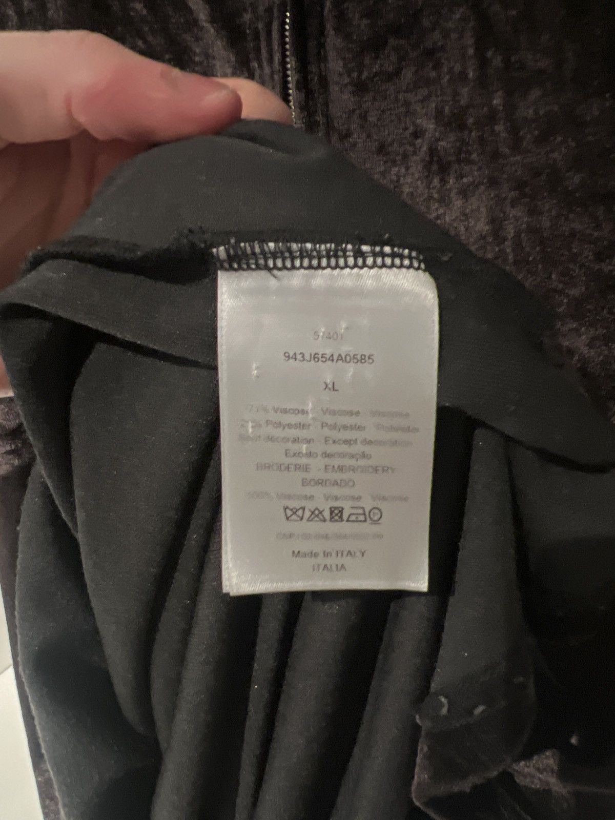 Dior Dior Velvet Polo Shirt Grailed