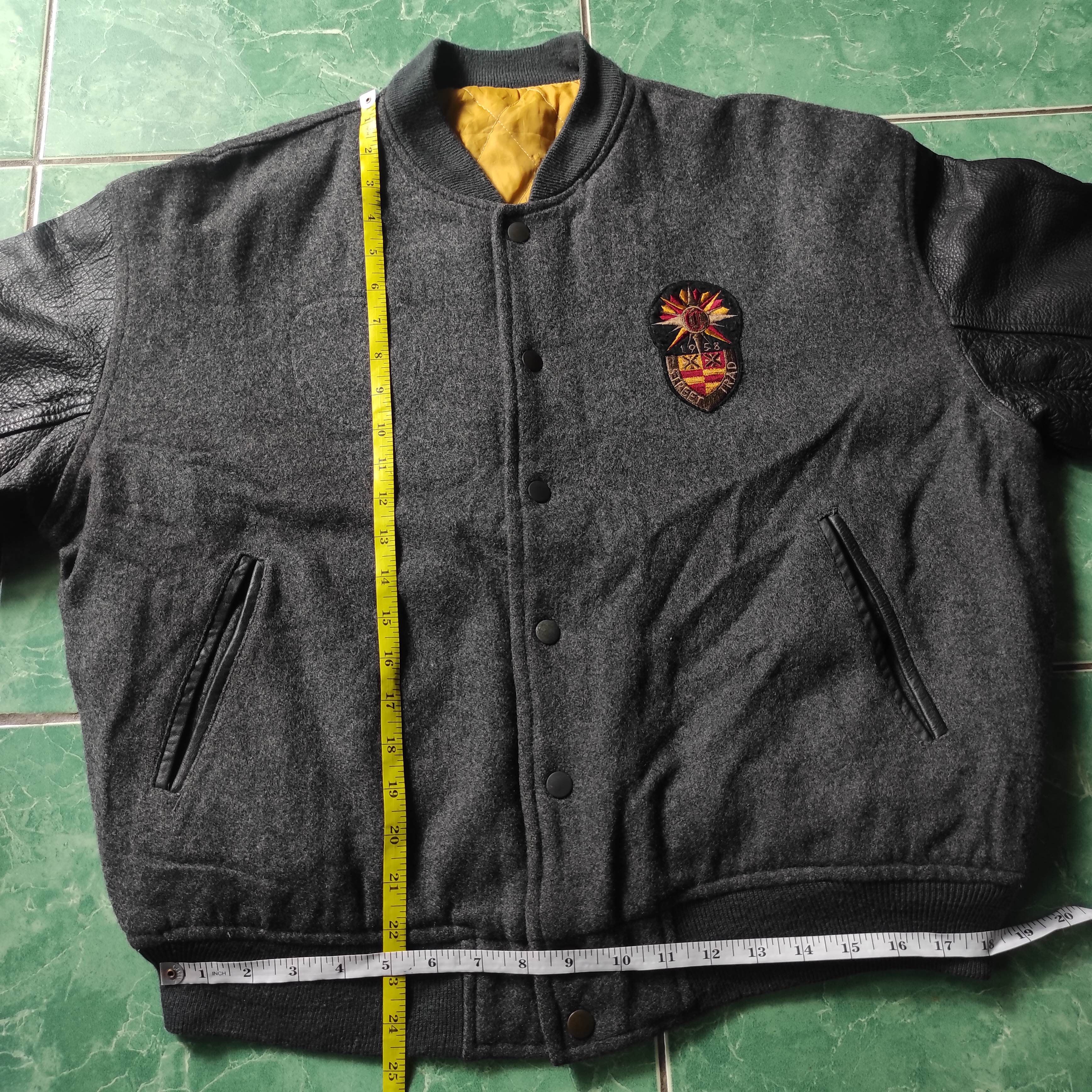 Japanese Brand Vintage Street Trad 1958 Varsity Leather Jacket Size US M / EU 48-50 / 2 - 20 Thumbnail