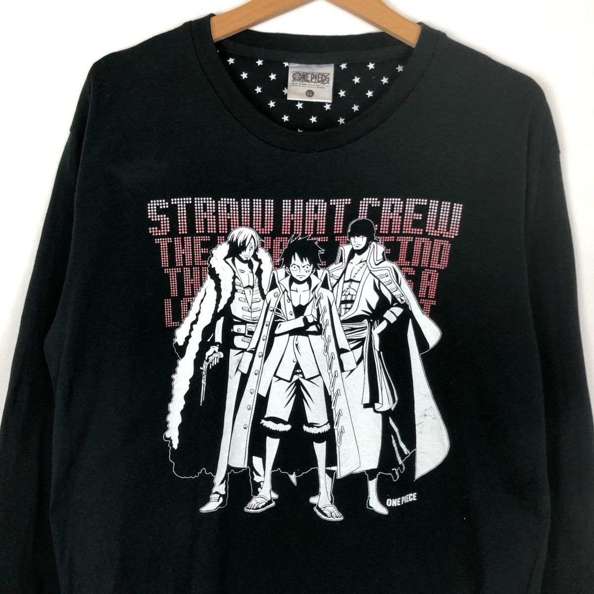 Japanese Brand × One Piece Japan Anime One Piece Big Logo Long Sleeve T-shirt Size US L / EU 52-54 / 3 - 2 Thumbnail
