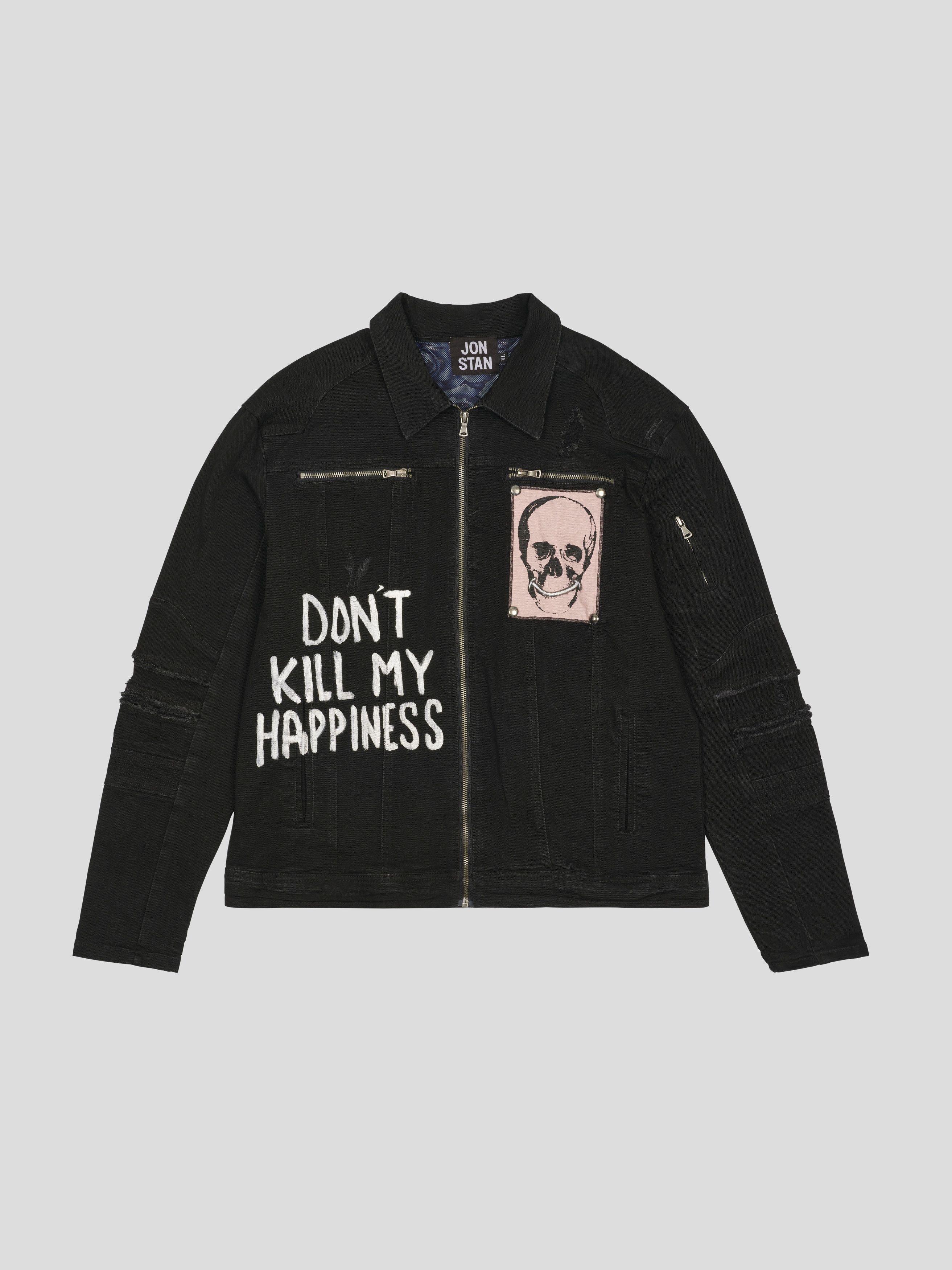 Streetwear Dont Kill My Happiness Denim Jacket Grailed