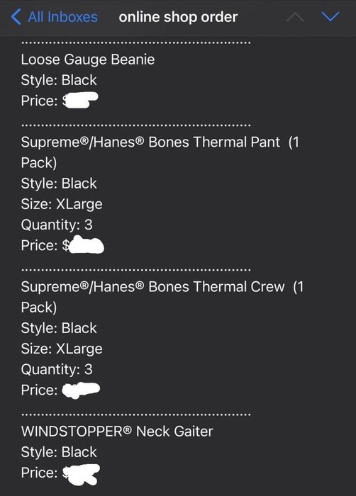 Supreme Supreme Hanes Bones Thermal Crew (Black) XL | Grailed