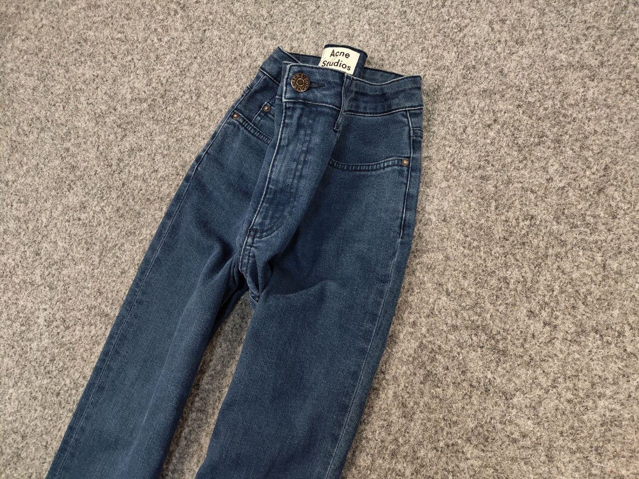 Acne Studios Acne Studios Skin 5 Emerald Premium blue Denim Jeans Size 29" - 4 Thumbnail