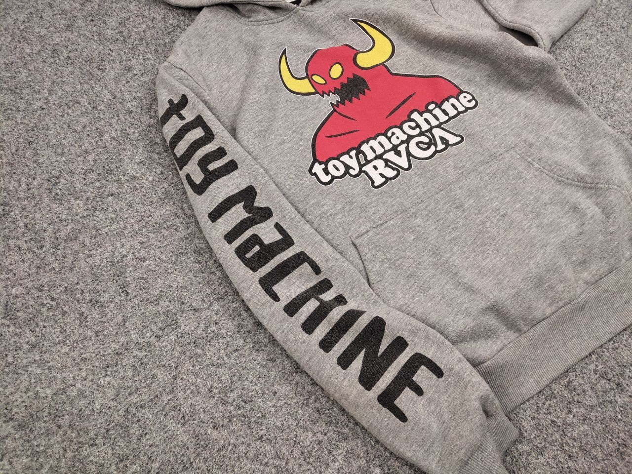 Toy Machine Vintage Toy Machine x RVCA gray logos Skateboards Hoodie Size US M / EU 48-50 / 2 - 14 Thumbnail