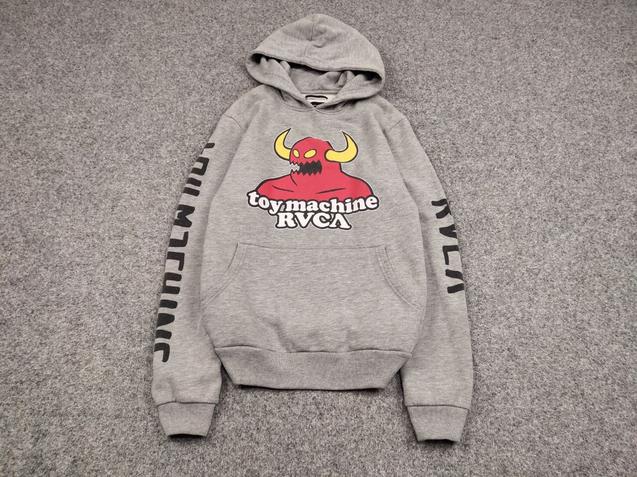 Toy Machine Vintage Toy Machine x RVCA gray logos Skateboards Hoodie Size US M / EU 48-50 / 2 - 2 Thumbnail
