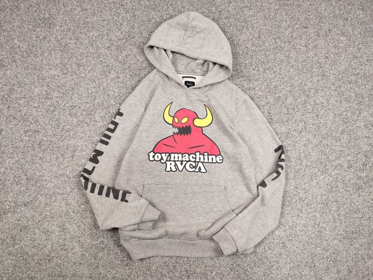 Toy Machine Vintage Toy Machine x RVCA gray logos Skateboards Hoodie Size US M / EU 48-50 / 2 - 12 Thumbnail