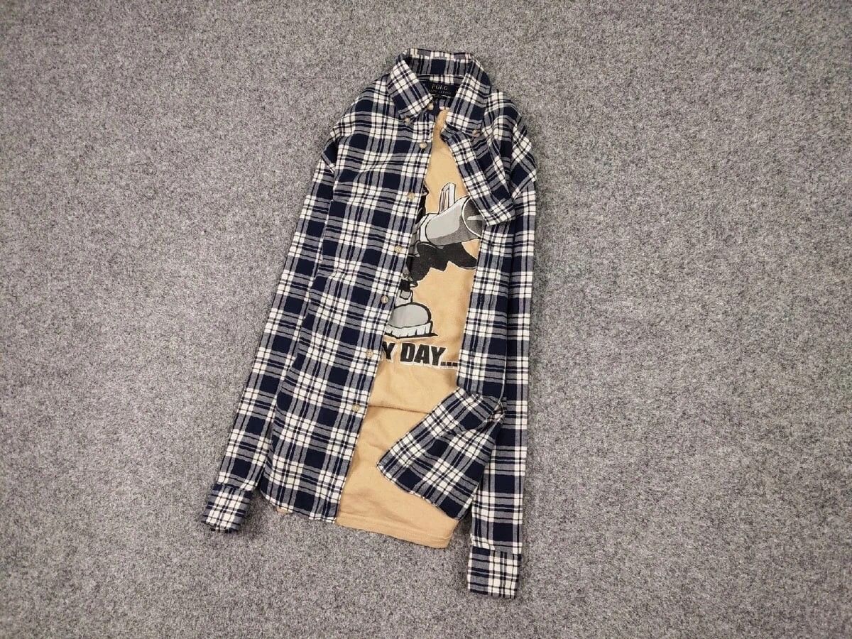 Flannel Vintage Ralph Lauren Flannel Shirt Travis Scott Style Size US M / EU 48-50 / 2 - 7 Thumbnail