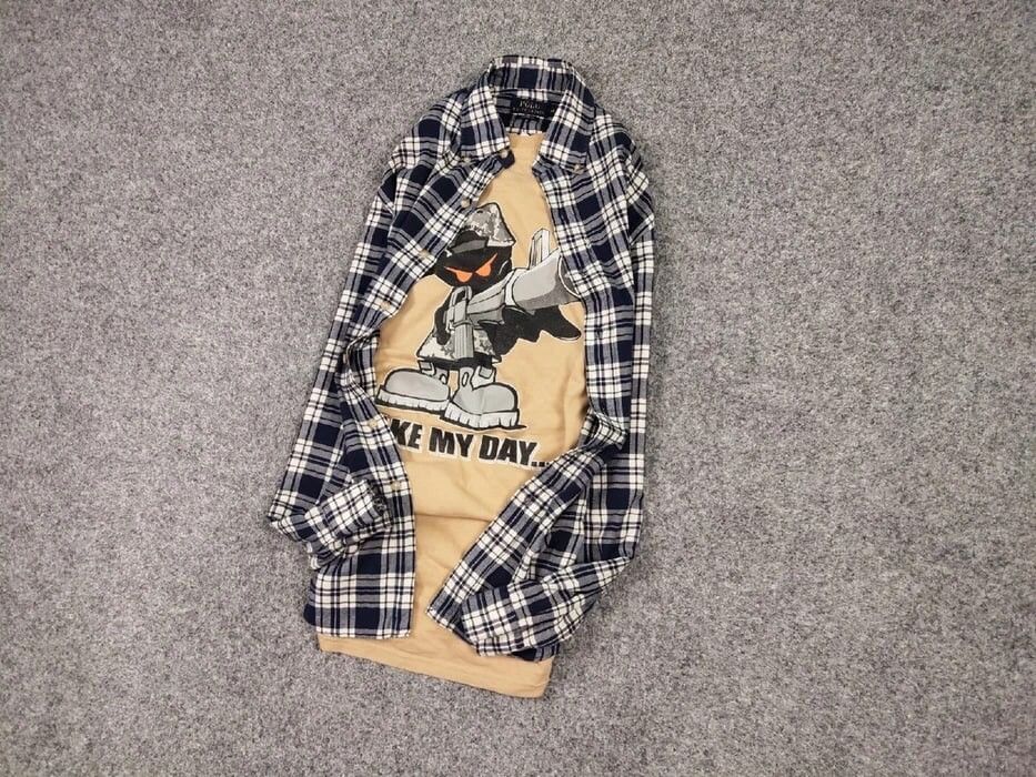 Flannel Vintage Ralph Lauren Flannel Shirt Travis Scott Style Size US M / EU 48-50 / 2 - 9 Thumbnail