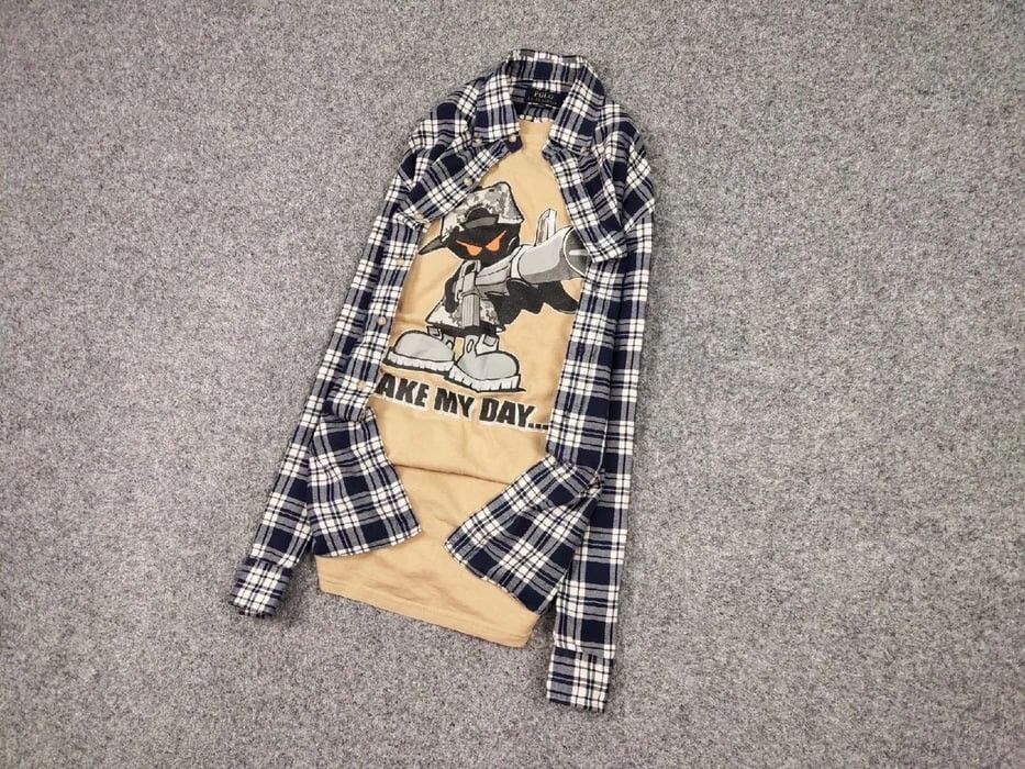 Flannel Vintage Ralph Lauren Flannel Shirt Travis Scott Style Size US M / EU 48-50 / 2 - 3 Thumbnail