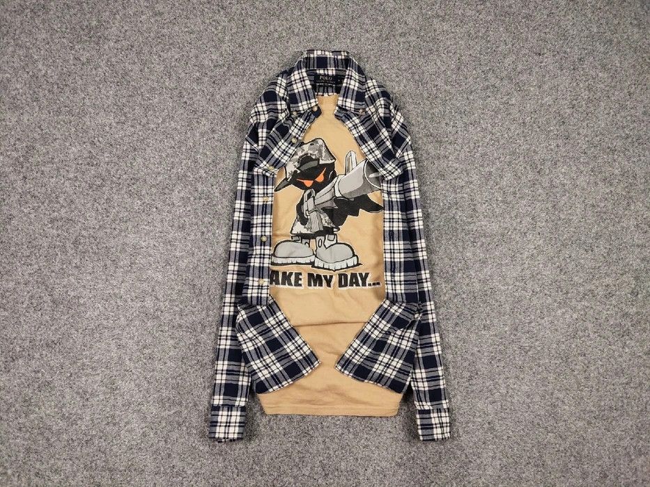Flannel Vintage Ralph Lauren Flannel Shirt Travis Scott Style Size US M / EU 48-50 / 2 - 1 Thumbnail