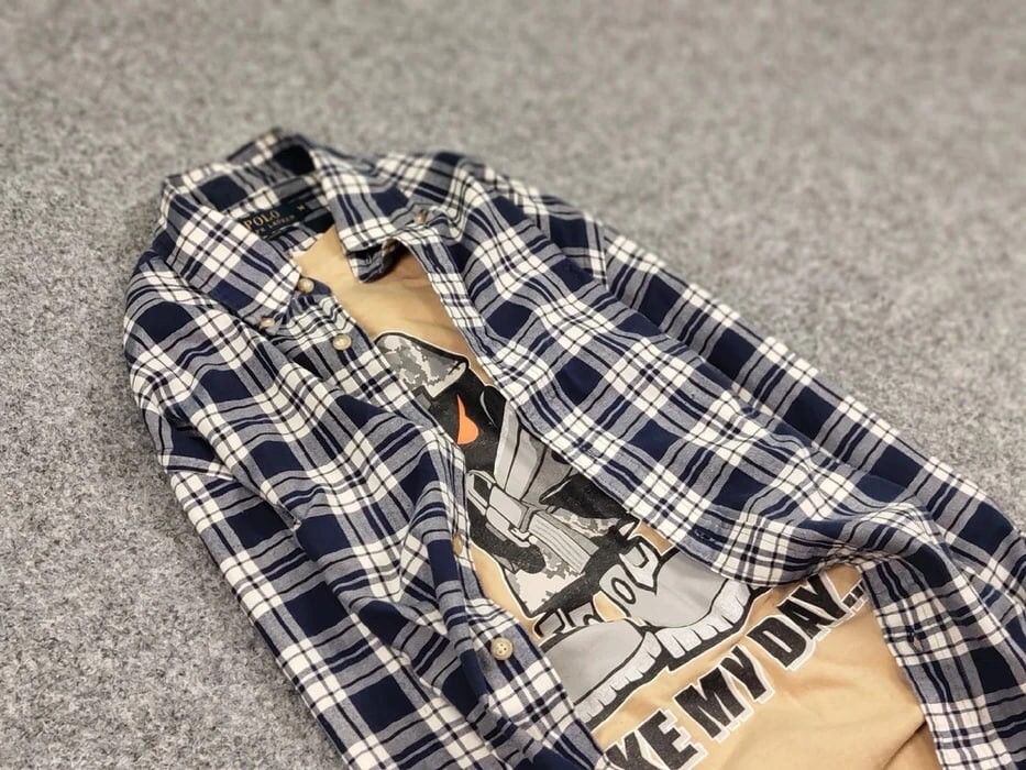 Flannel Vintage Ralph Lauren Flannel Shirt Travis Scott Style Size US M / EU 48-50 / 2 - 11 Thumbnail