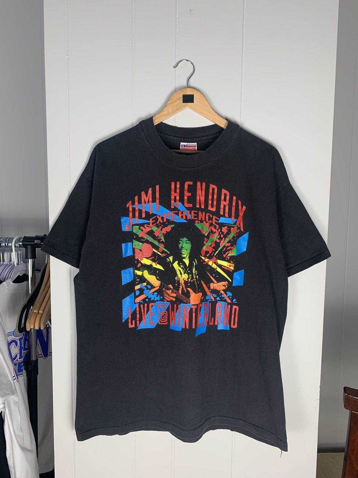 JIMI HENDRIX Rare Experience Hendrix t-shirt rock 1998 vintage. store Winterland Sz XL