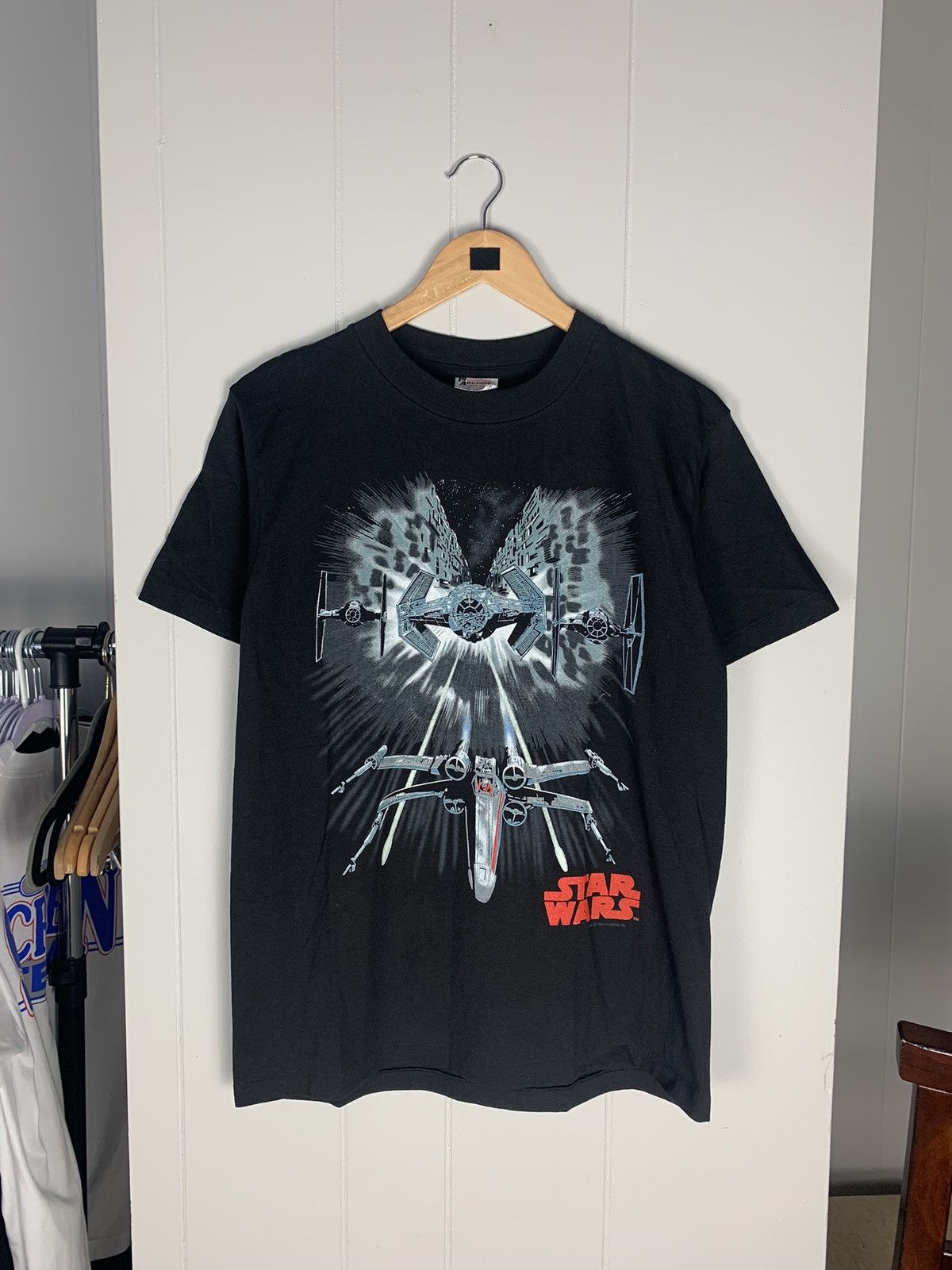 Vintage Star Wars X Wing Fighter Glow in the Dark Shirt