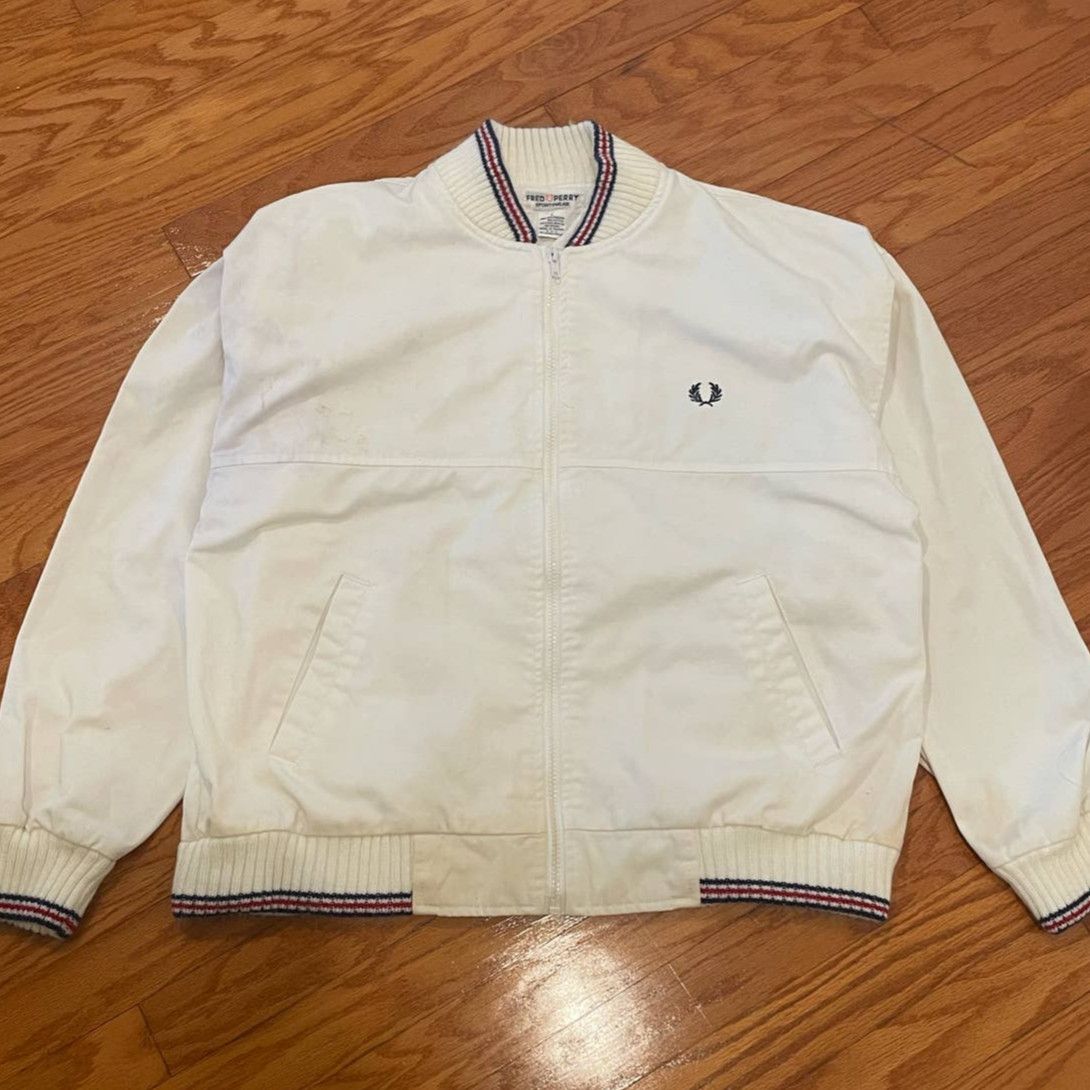 Fred Perry Fred Perry Work Jacket Zip up Logo Varsity | Grailed