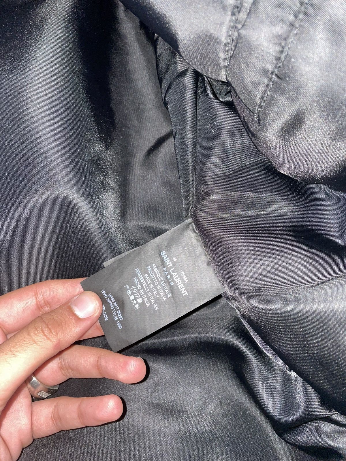 Saint Laurent Paris Saint Laurent Bomber Jacket Nylon Size 44 Size US S / EU 44-46 / 1 - 7 Thumbnail
