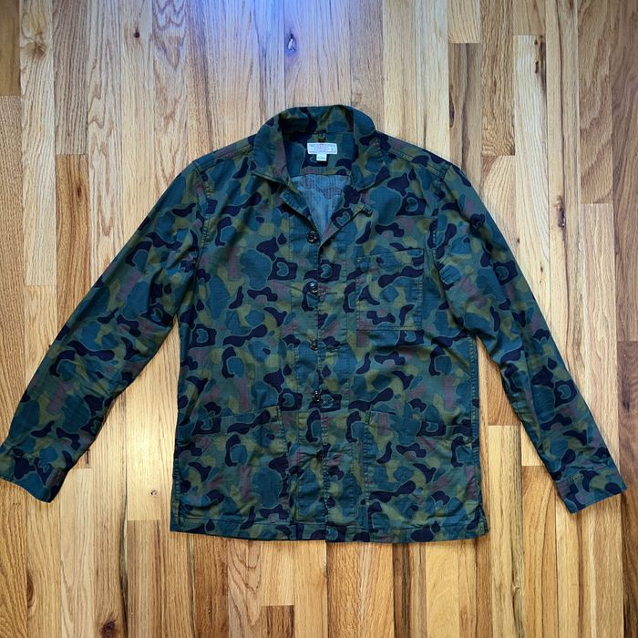 Wallace & Barnes J CREW WALLACE & BARNES CAMOUFLAGE SHIRT JACKET SIZE S ...