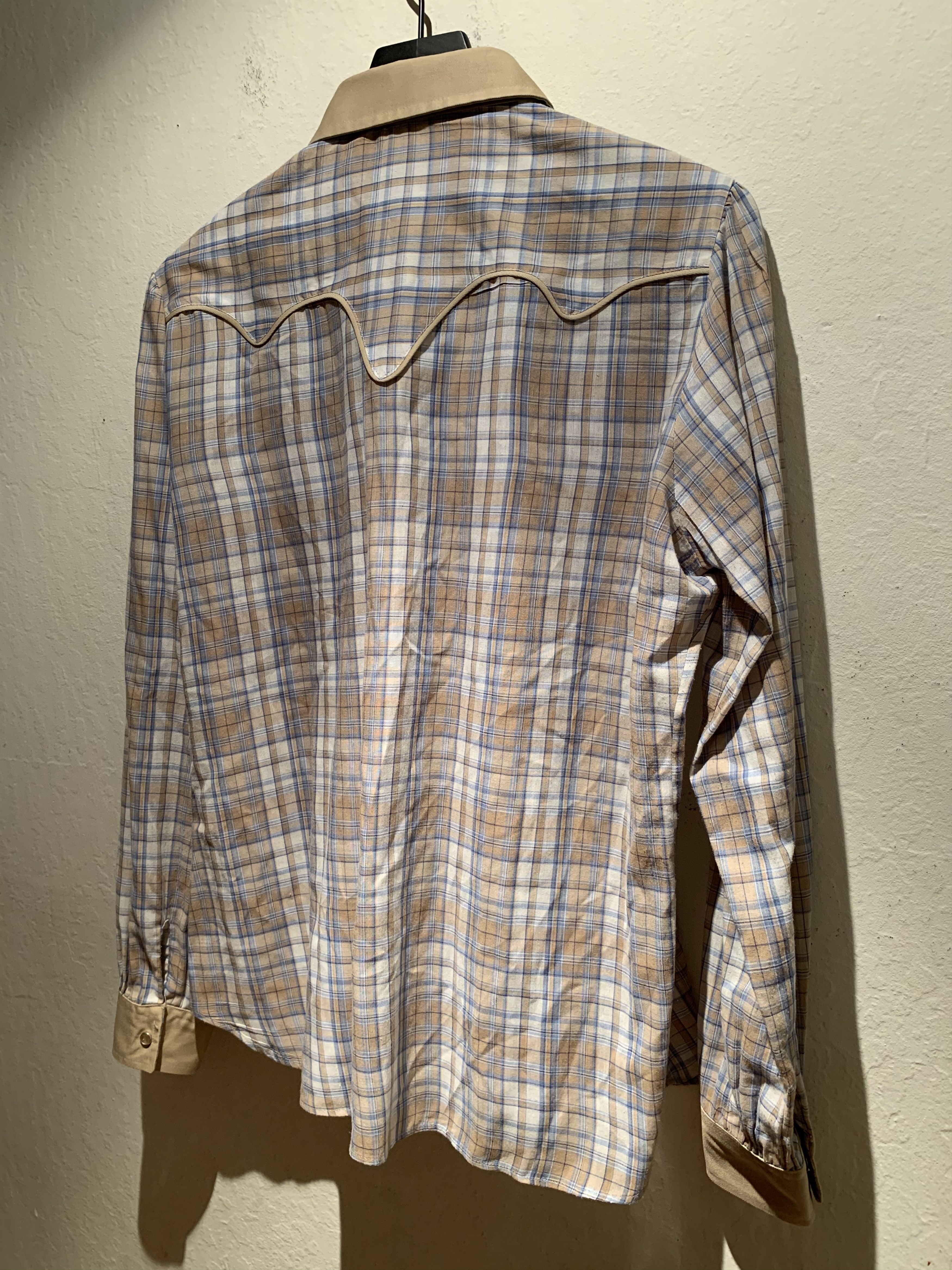Vintage *RARE* Vintage Tem Tex USA-Made Western Plaid Button Shirt Size M / US 6-8 / IT 42-44 - 6 Thumbnail