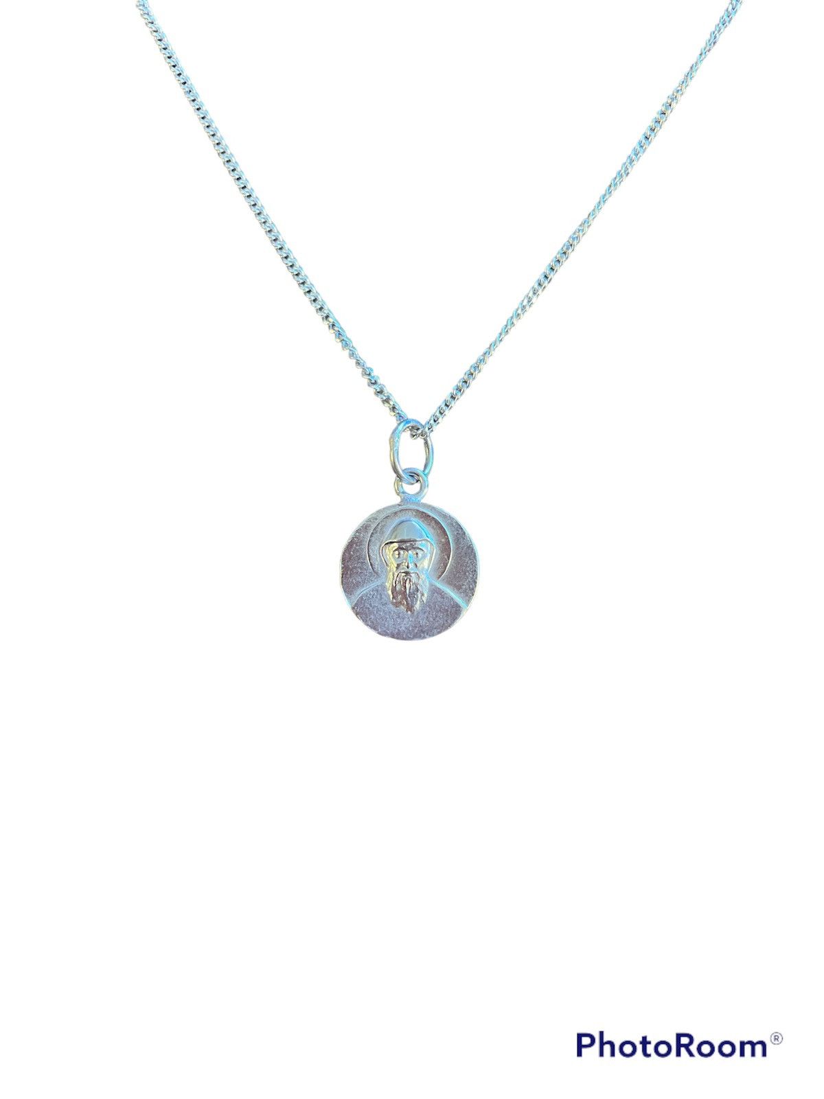 Vintage .950 Silver Priest Pendant