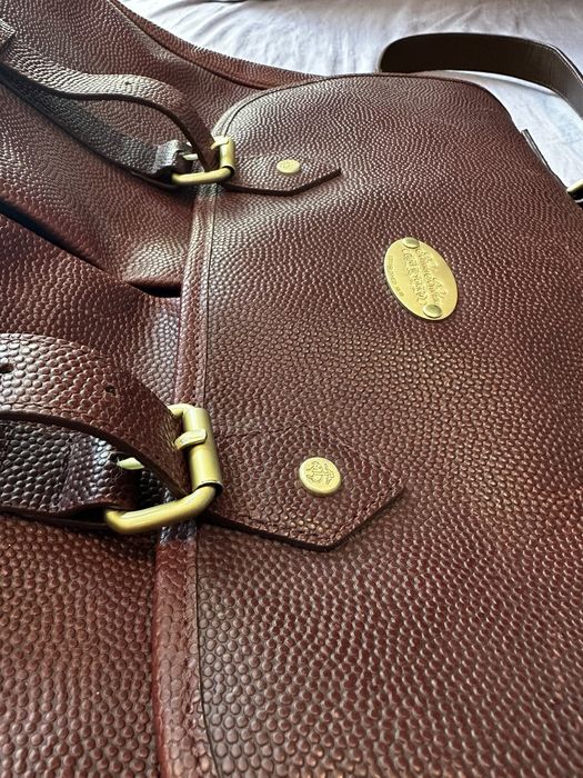 Brooks brothers store football leather briefcase