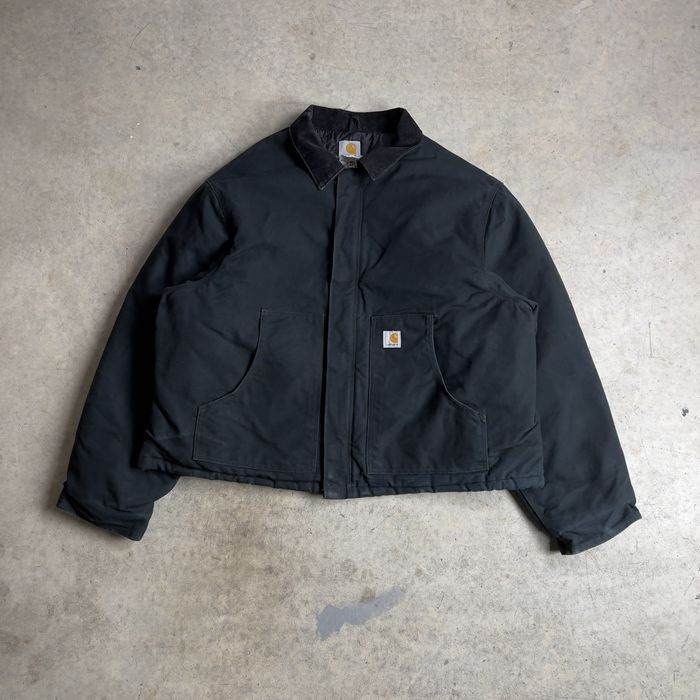 Vintage Carhartt J02 Black Arctic Quilt Jacket | Grailed