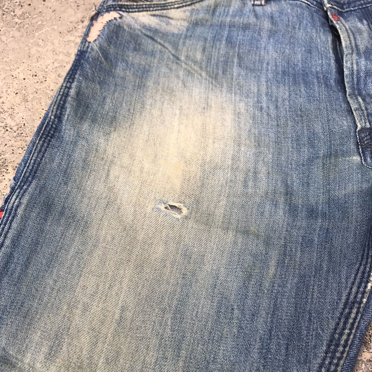 Diesel Vintage Diesel Albo Denim Distressed Blue Wash Jeans Size US 30 / EU 46 - 8 Thumbnail