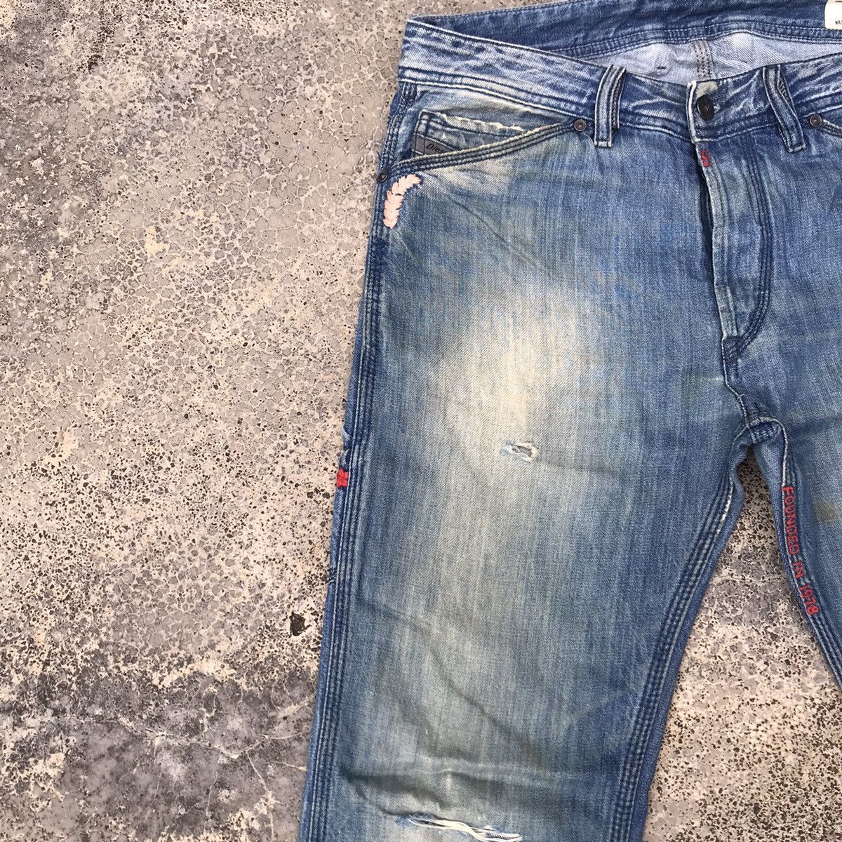 Diesel Vintage Diesel Albo Denim Distressed Blue Wash Jeans Size US 30 / EU 46 - 4 Thumbnail