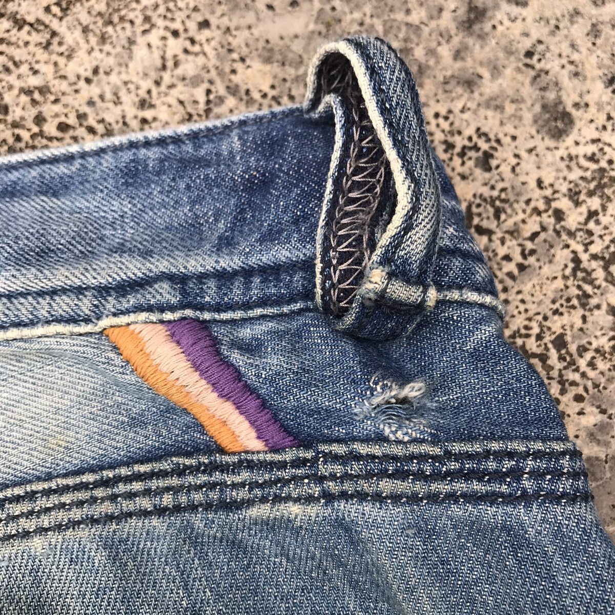 Diesel Vintage Diesel Albo Denim Distressed Blue Wash Jeans Size US 30 / EU 46 - 24 Thumbnail