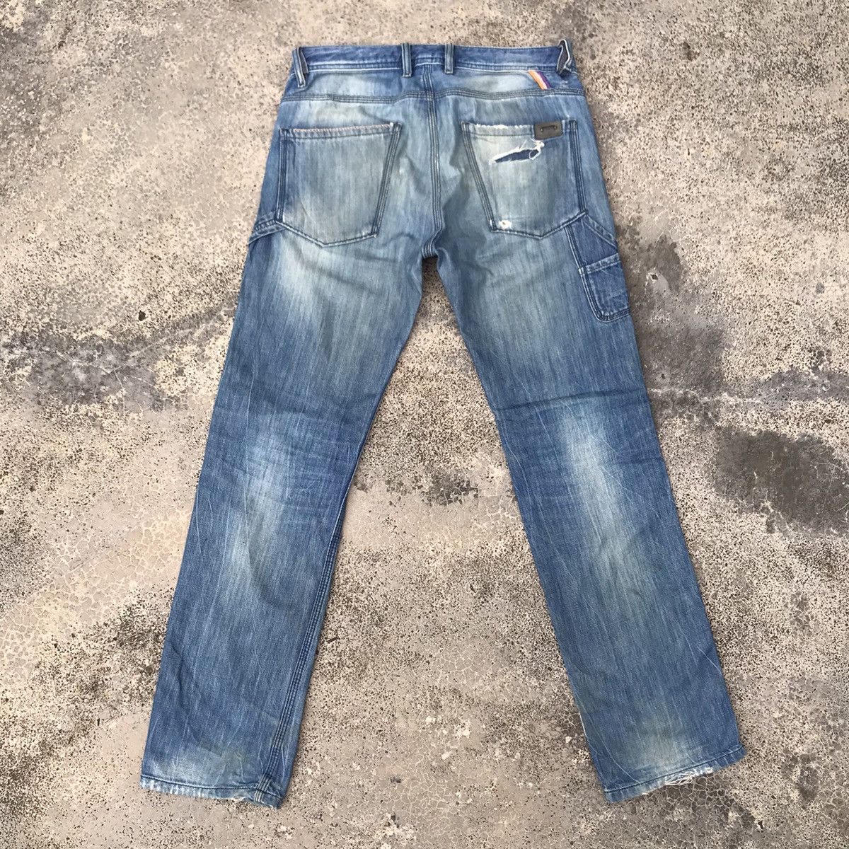 Diesel Vintage Diesel Albo Denim Distressed Blue Wash Jeans Size US 30 / EU 46 - 25 Thumbnail