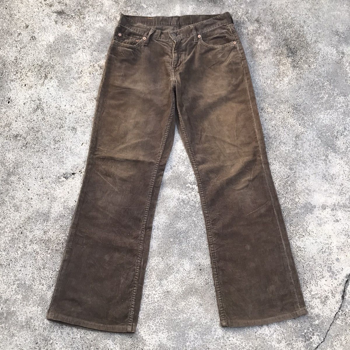image of Levis x Levis Vintage Clothing Vintage Levi’S 537 Low Flare Corduroy Faded Trousers Pants in Brown 