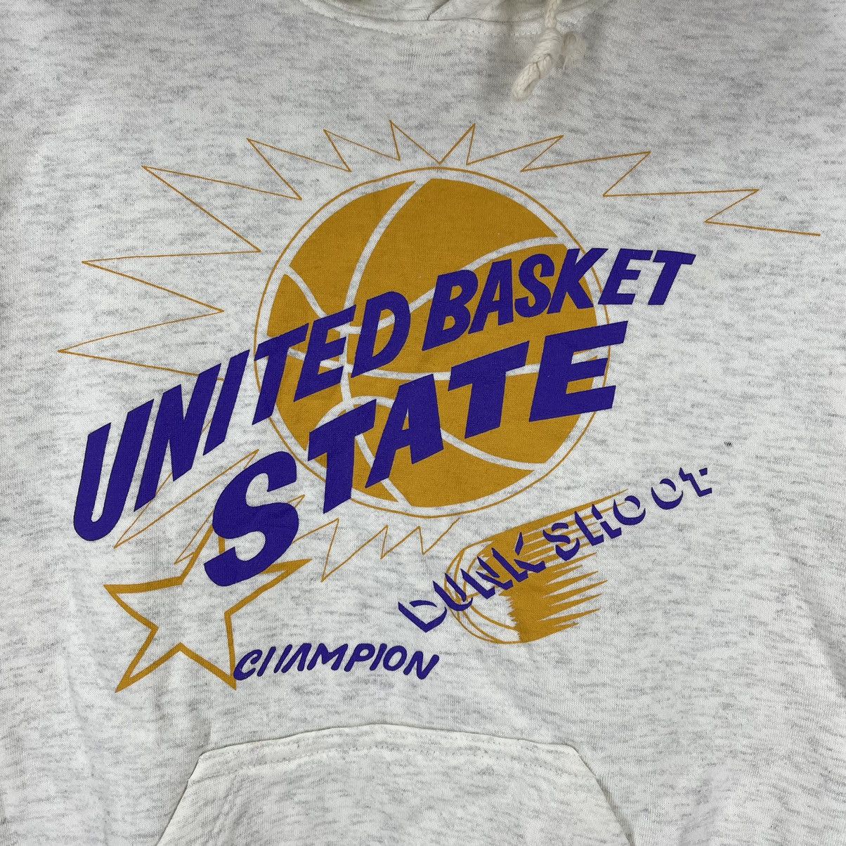 NBA 90s Vintage UNITED BASKET STATE Hoodie Pullover #1134/AN Size US M / EU 48-50 / 2 - 3 Thumbnail