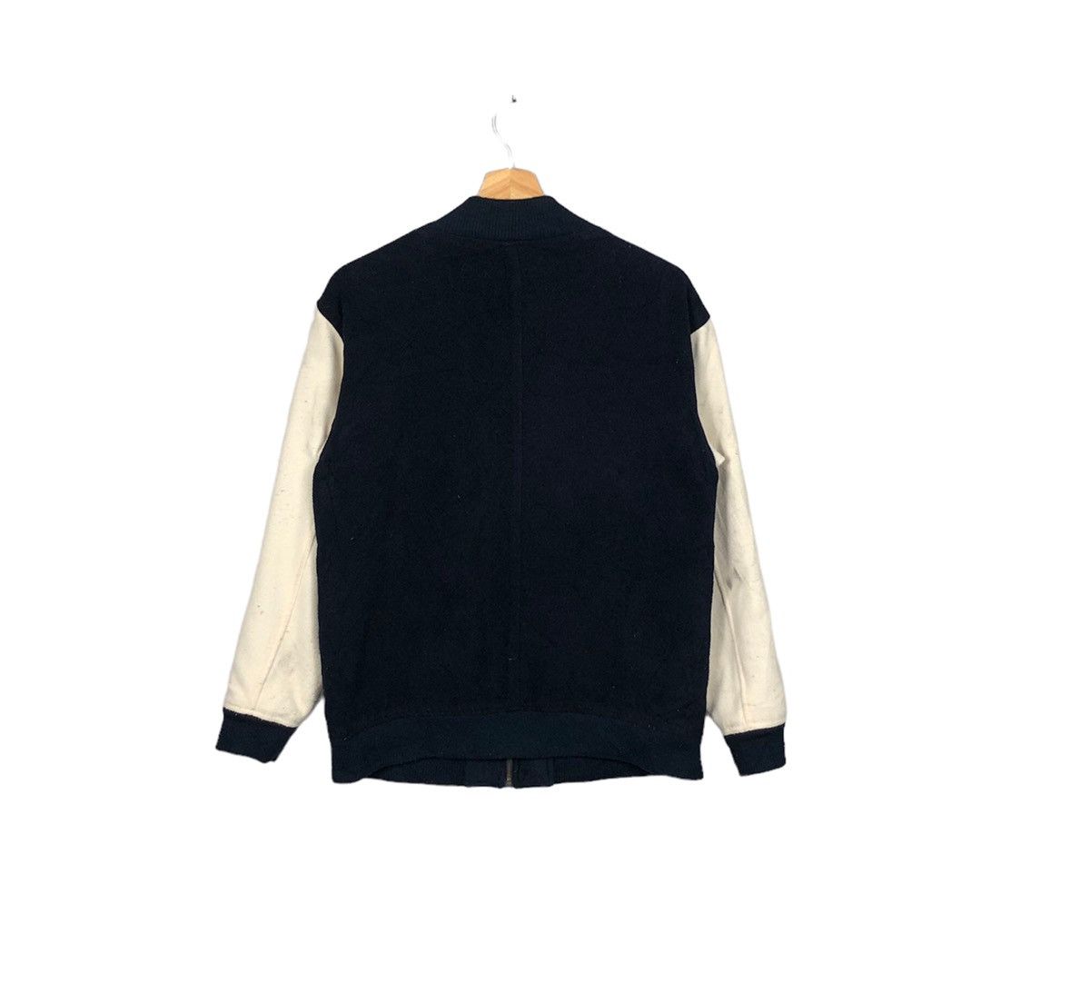 Japanese Brand Luxury Olive des Olive Wool Varsity Jacket Size US M / EU 48-50 / 2 - 3 Thumbnail