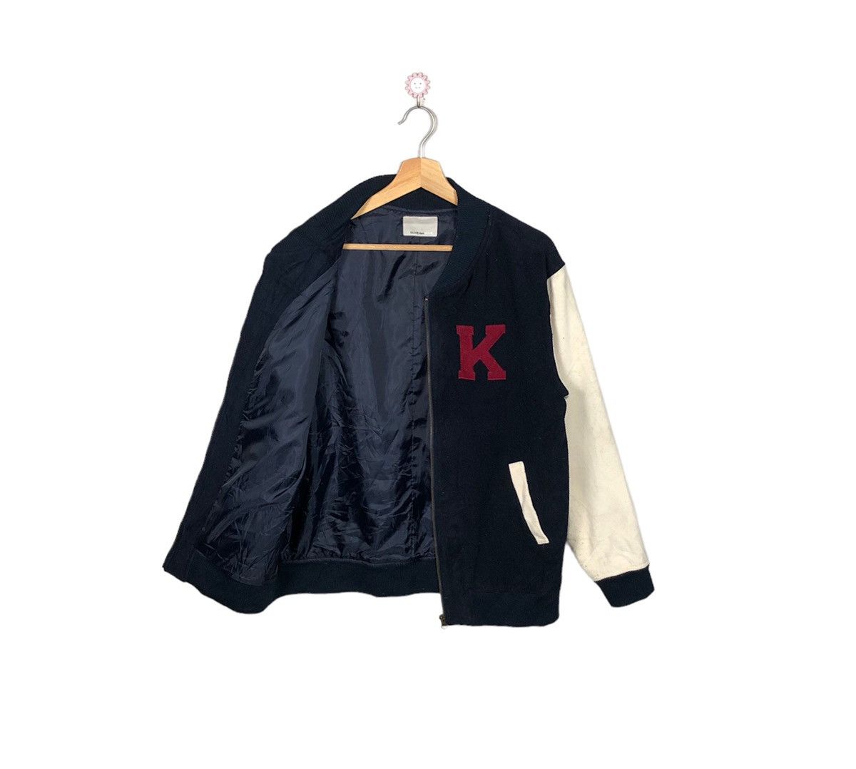 Japanese Brand Luxury Olive des Olive Wool Varsity Jacket Size US M / EU 48-50 / 2 - 2 Thumbnail