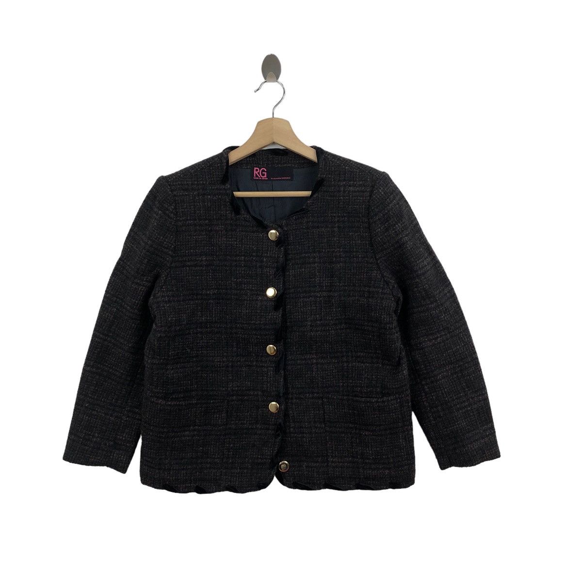 Japanese Brand Vintage RG By Garance Tweed Jacket Japanese Brand Size M / US 6-8 / IT 42-44 - 1 Thumbnail