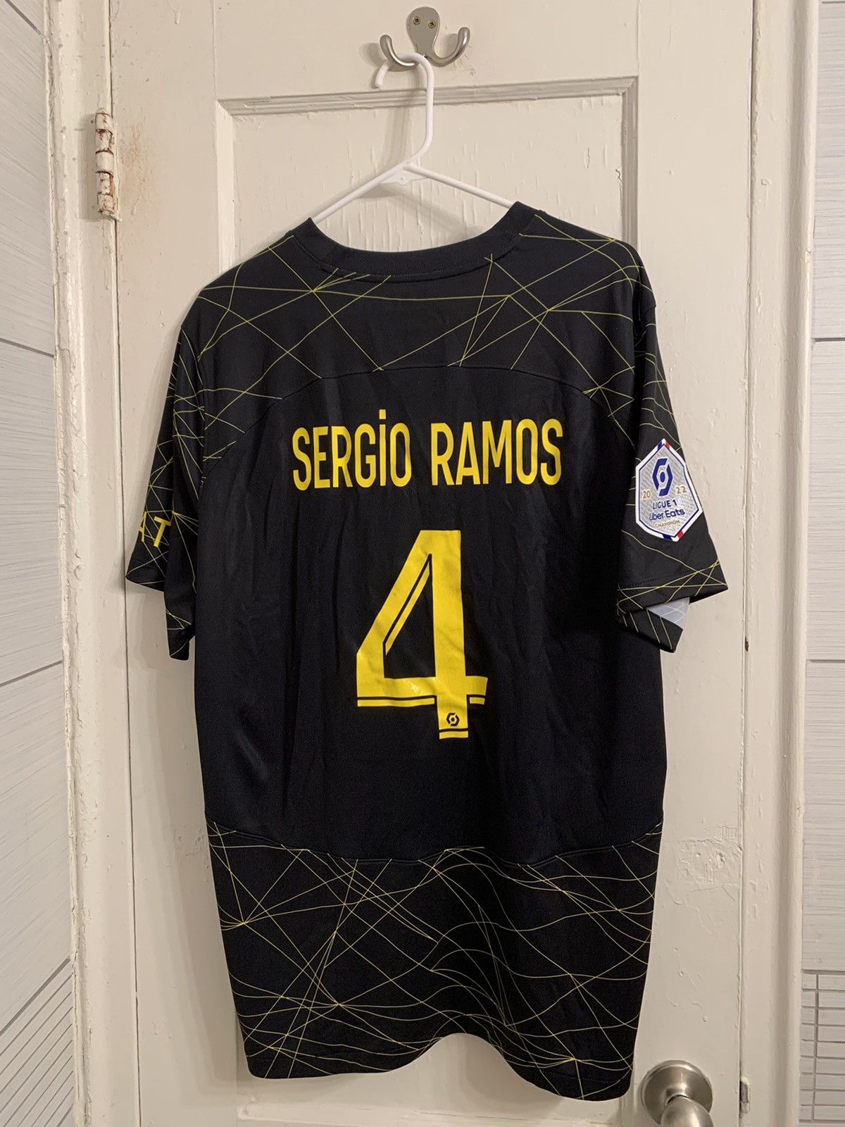 Sergio Ramos Jordan PSG Home Jersey US Men's M